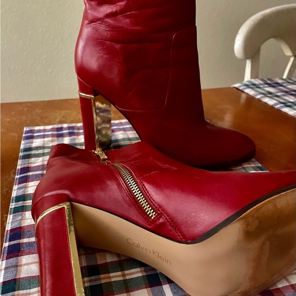Calvin Klein Shoes - Calvin Klein booties- Size 11. Gently worn (maybe 3 times)